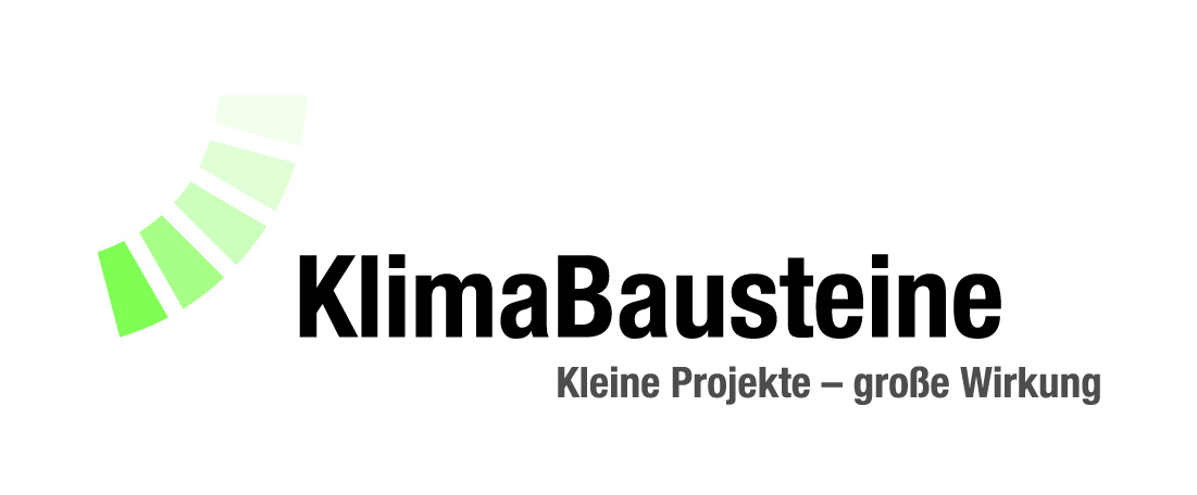 Logo KlimaBausteine -Claim- 4C