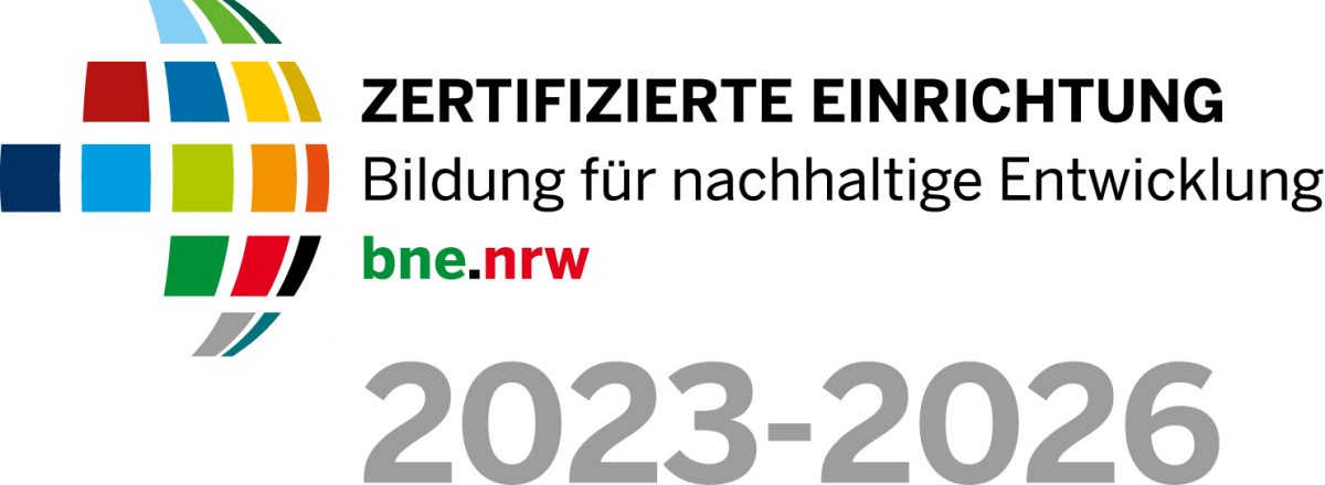 Logo Zertifizierte Einrichtung Bildung fuer nachhaltige Entwicklung NRW